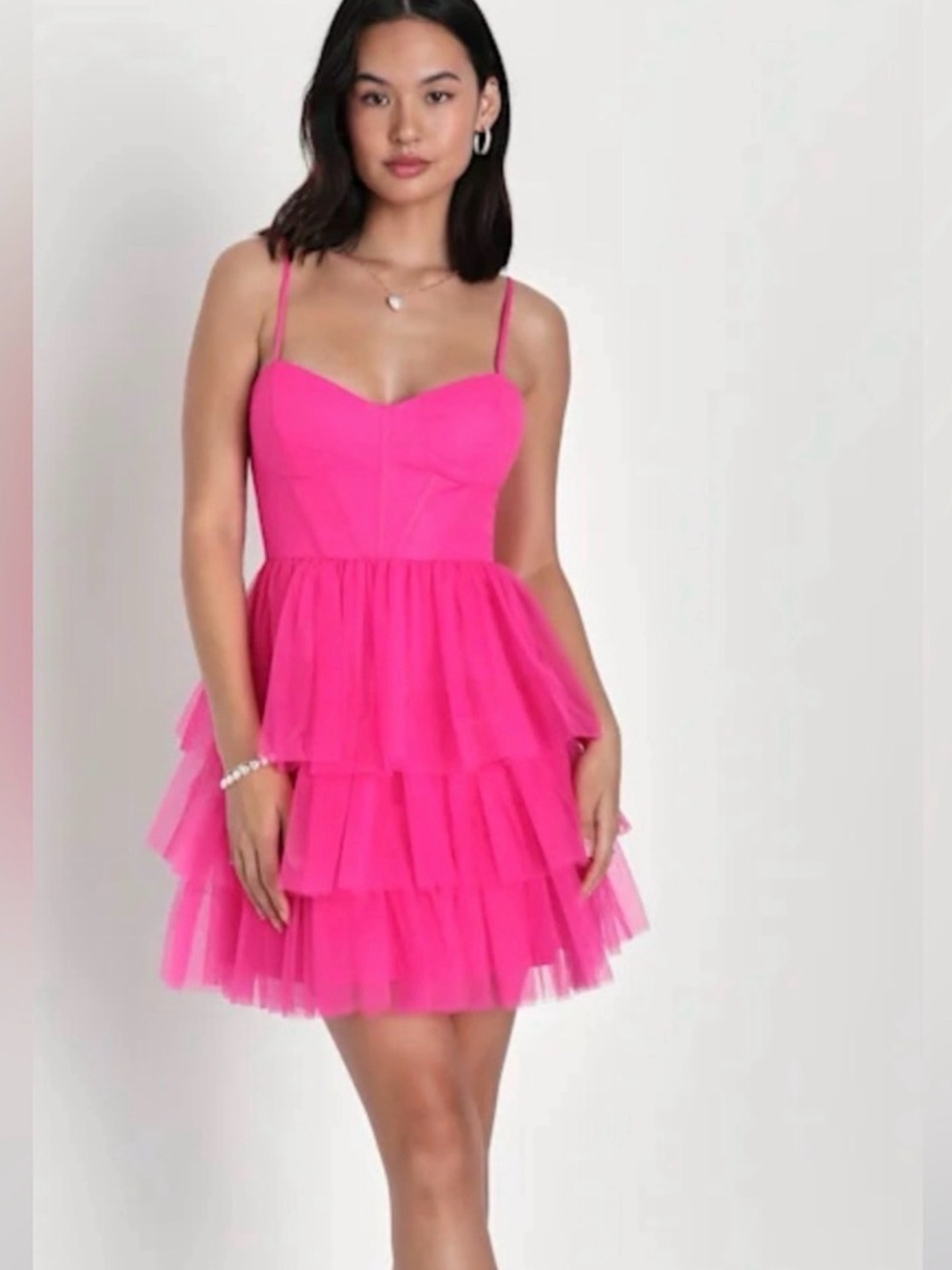 Lulus Rule The Runway Tulle Bustier Dress XXL